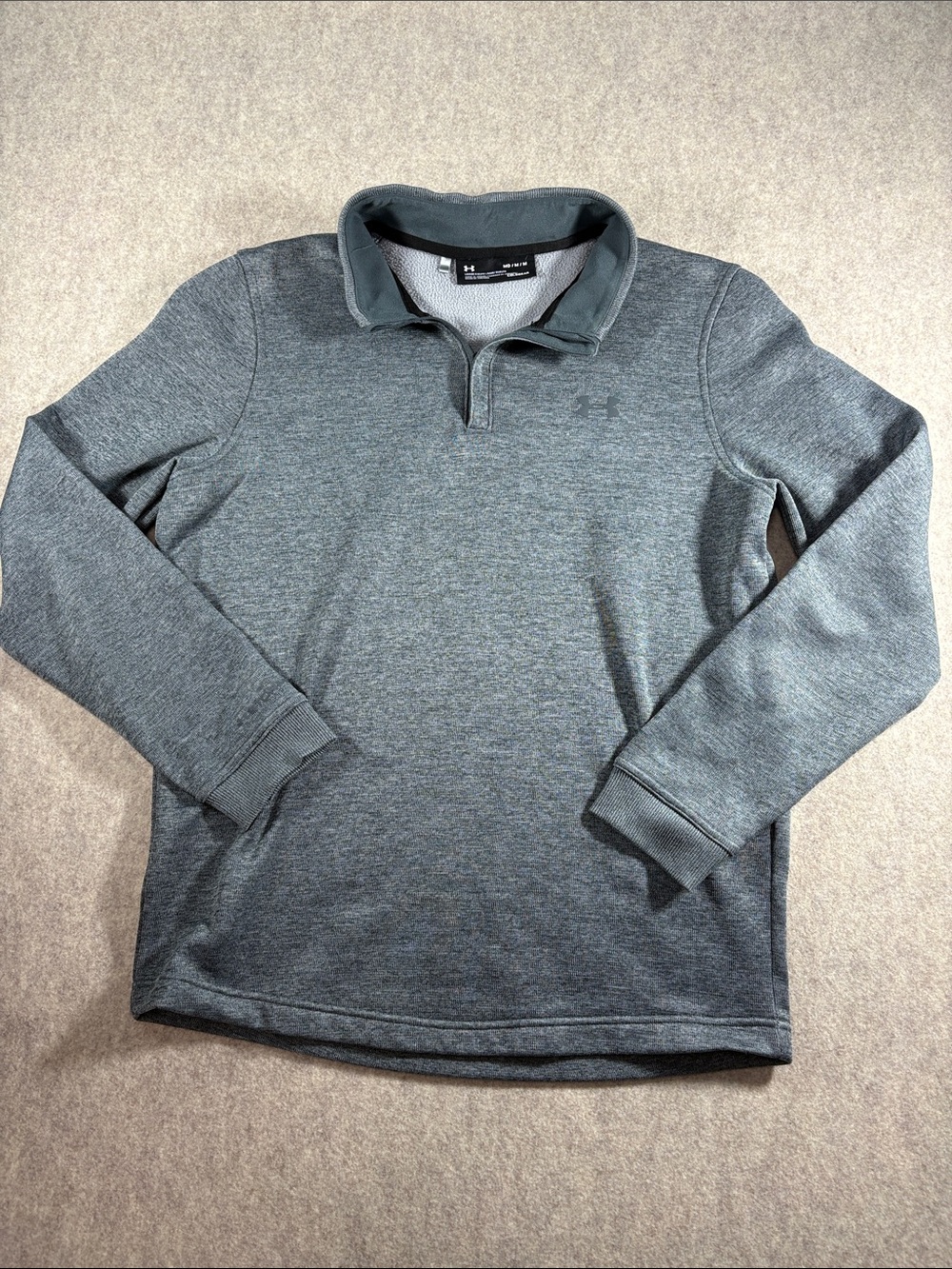 Under Armour Storm SweaterFleece 1/4 Zip Pullover Gray Men's Medium EUC